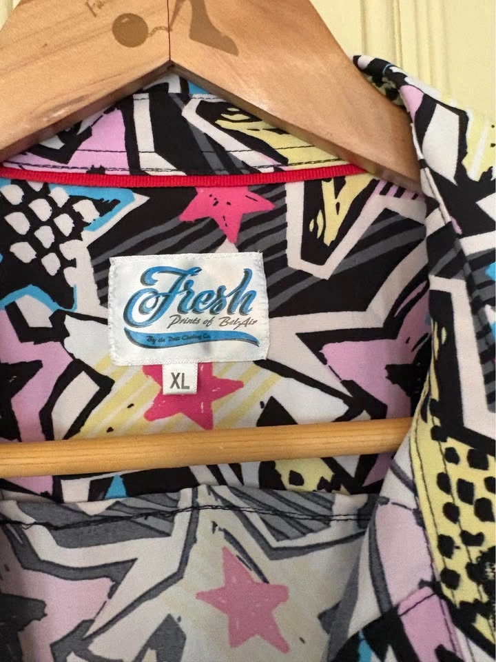 Fresh Prints of Bel-Air XL Star Pattern Button-Up Shirt - photo 3