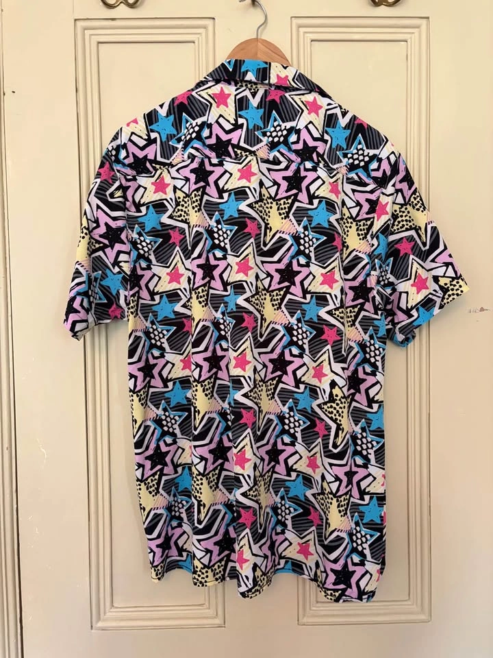 Fresh Prints of Bel-Air XL Star Pattern Button-Up Shirt - photo 4