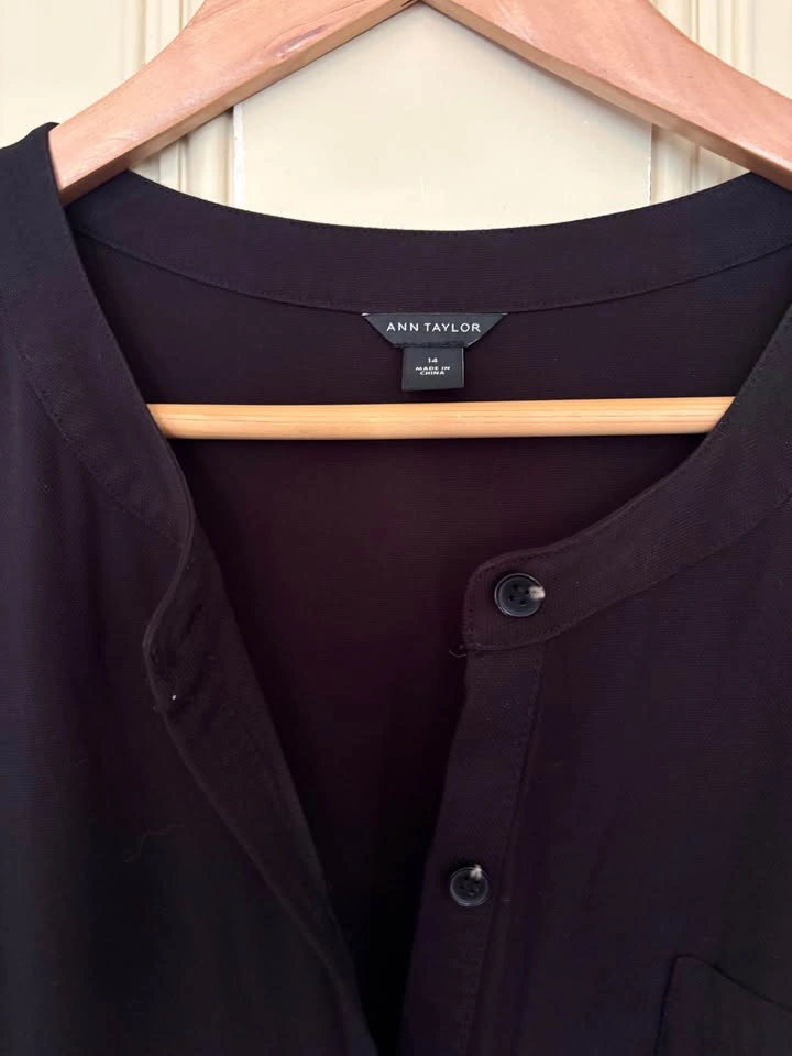 Ann Taylor Black Short Sleeve Jumpsuit - photo 3