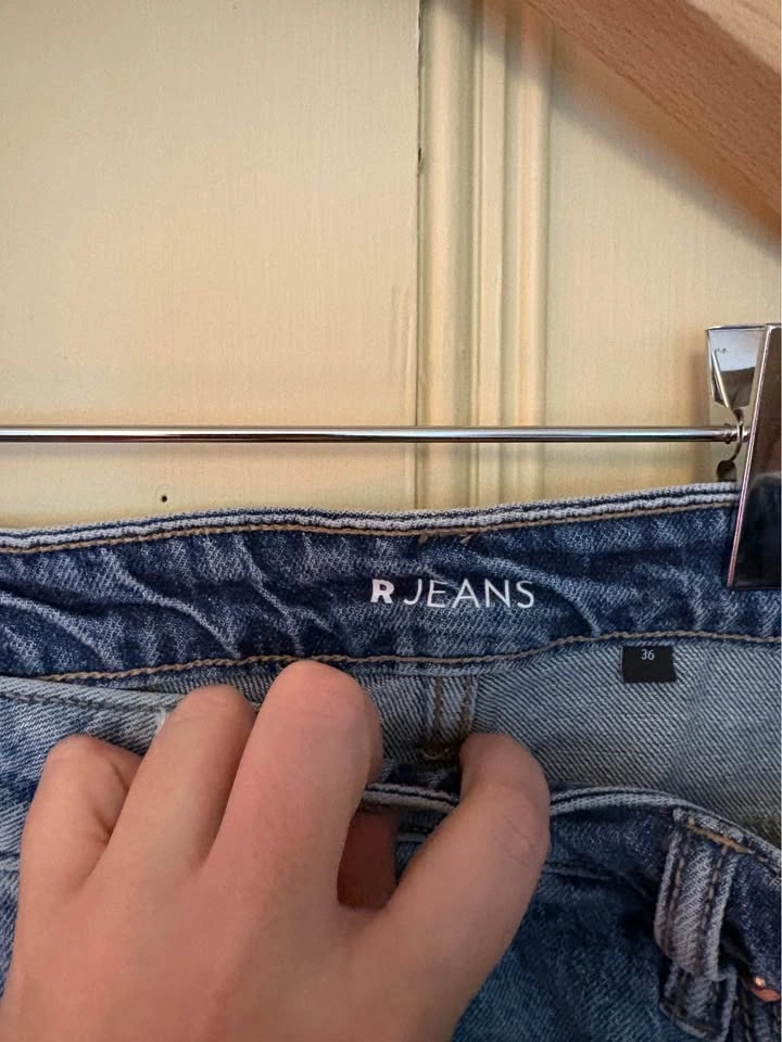 D Jeans Floral Pattern Denim Pants Size 36 - photo 3