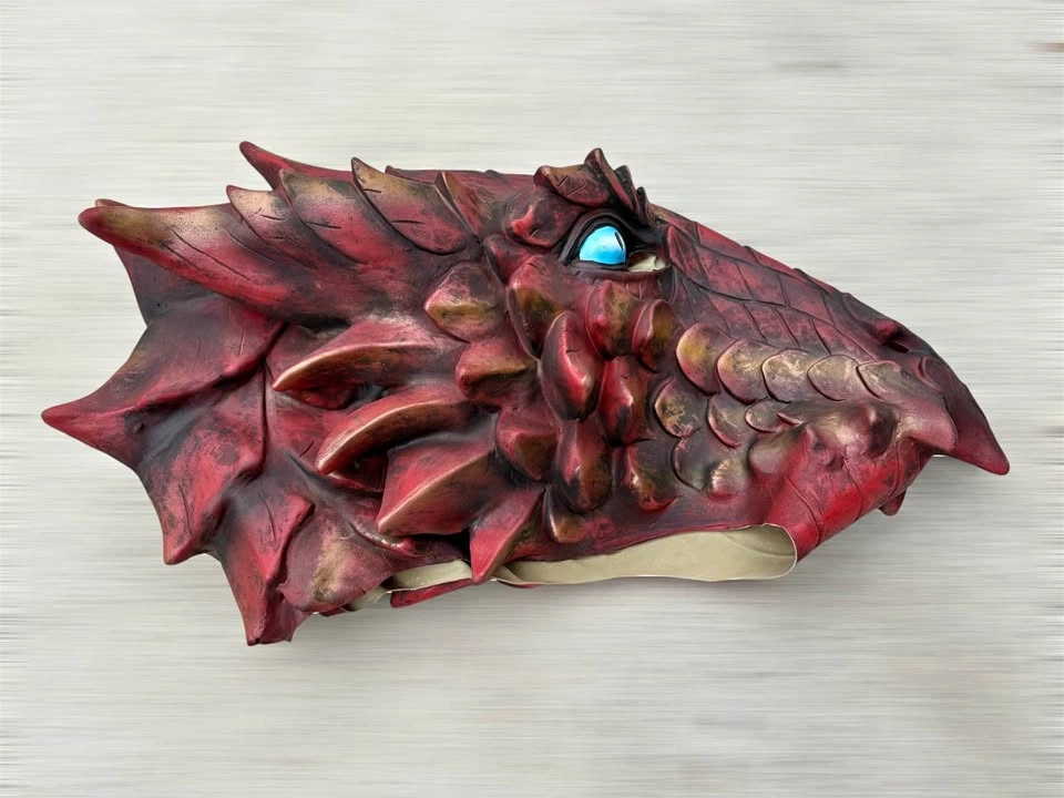 Red Dragon Costume Mask
