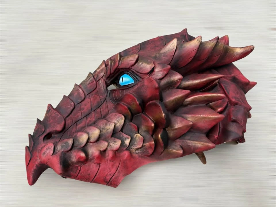 Red Dragon Costume Mask - photo 4
