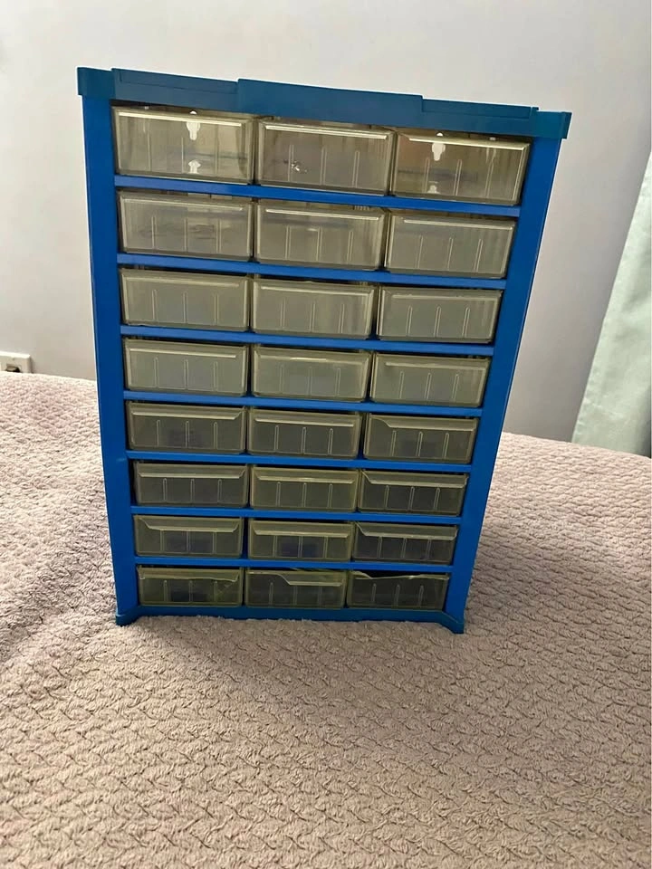 24-Drawer Plastic Storage Cabinet