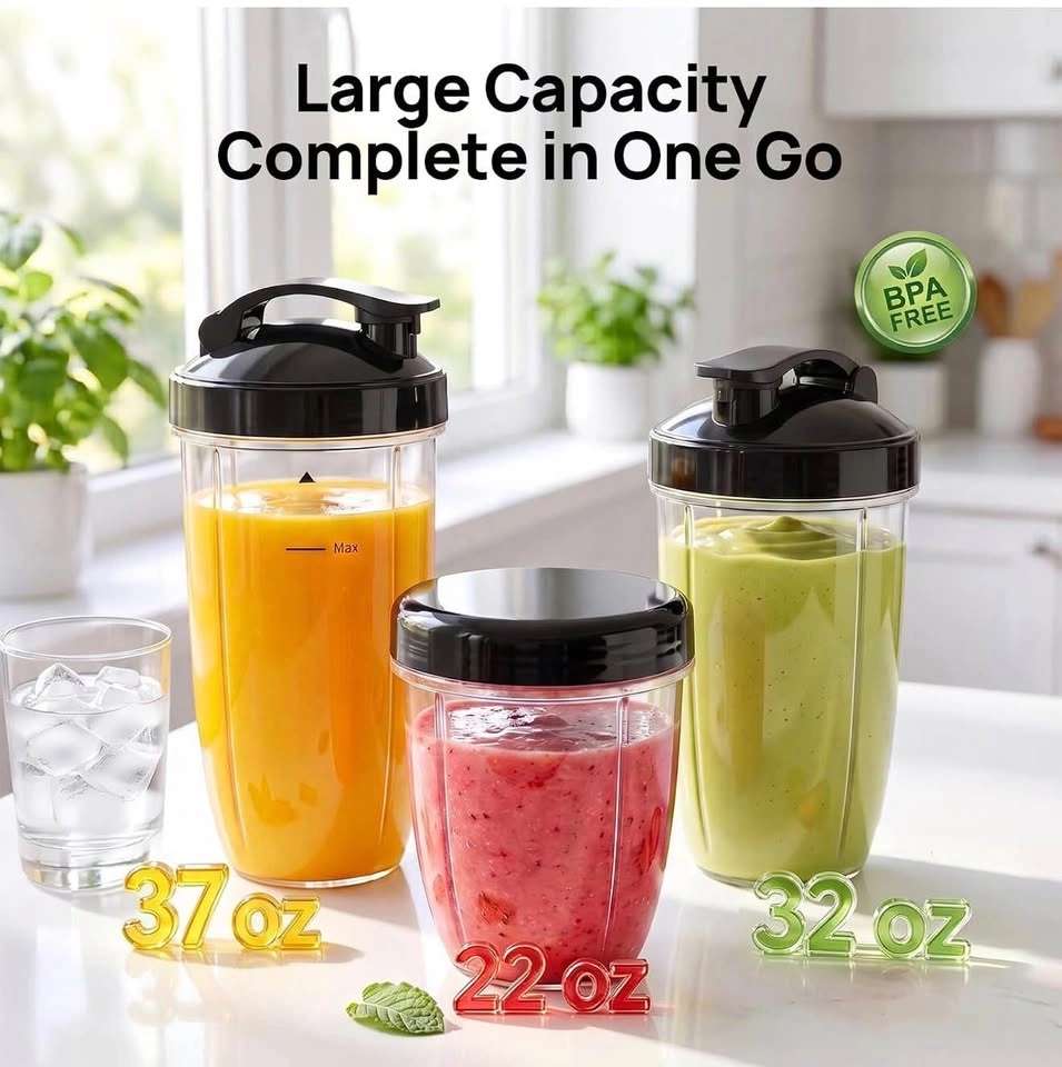 Countertop Blender 1300W Peak Power, 37oz, 32oz & 22oz Cups - photo 4