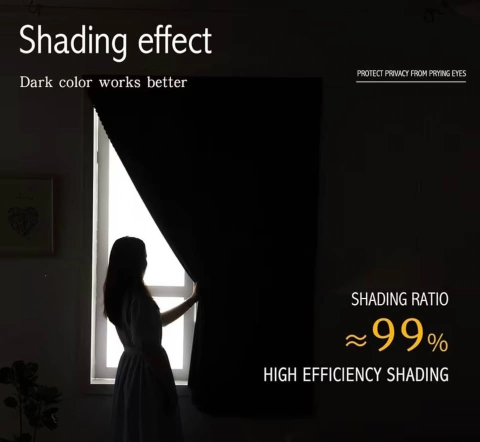 Brand New Self-Adhesive Blackout Curtain, Gray 35in x 40in - photo 5
