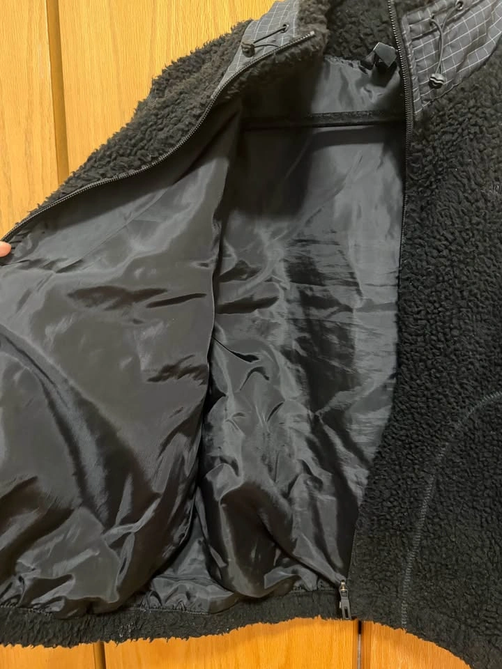 Adidas Black Sherpa Fleece Full-Zip Jacket (Size S) - photo 5