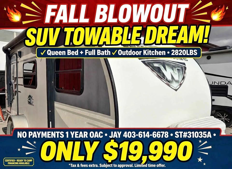 2017 Winnebago Winnie Drop 170S - Towable with SUV
