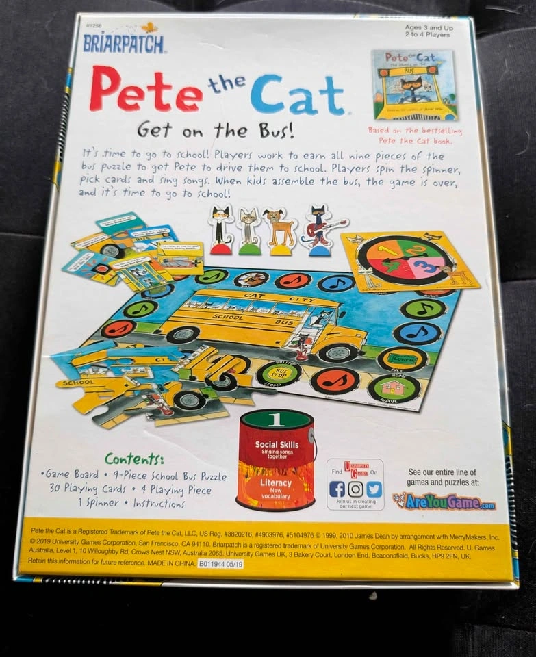 Pete The Cat Wheels On The Bus Game - photo 2