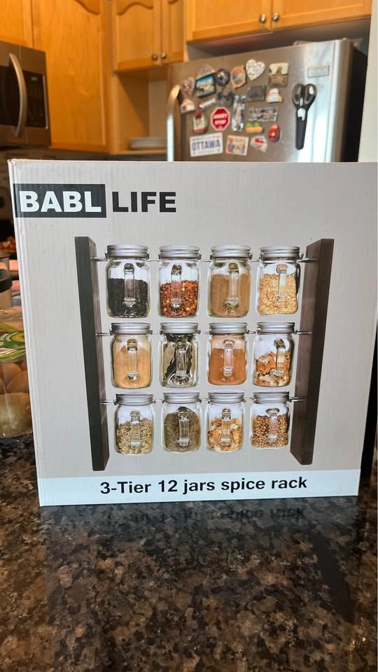 Spices rack with jars - photo 2