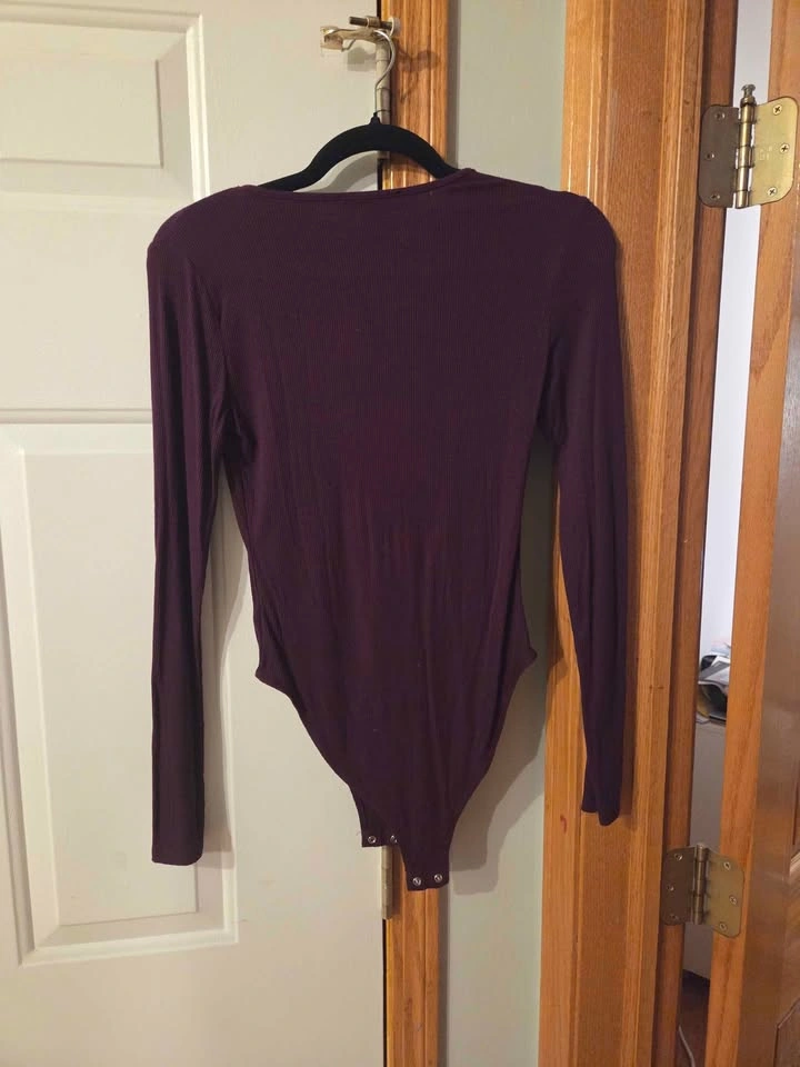 Purple Sweatshirt & Ribbed Bodysuit - photo 3