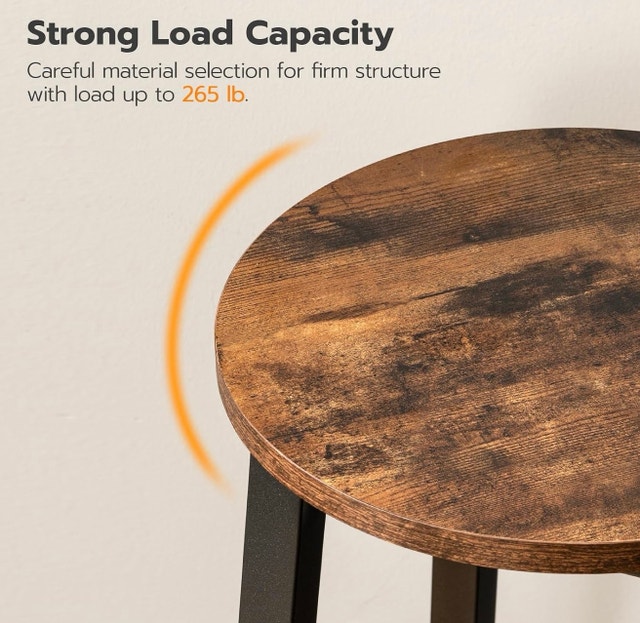 New in Box HOOBRO Bar Stools, 4-Pk, Counter Height 24.8" - photo 4
