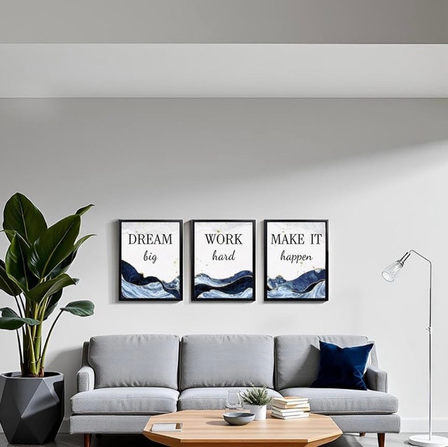 New in Box Motivational Wall Art, 12”x16”, 3pcs - photo 2