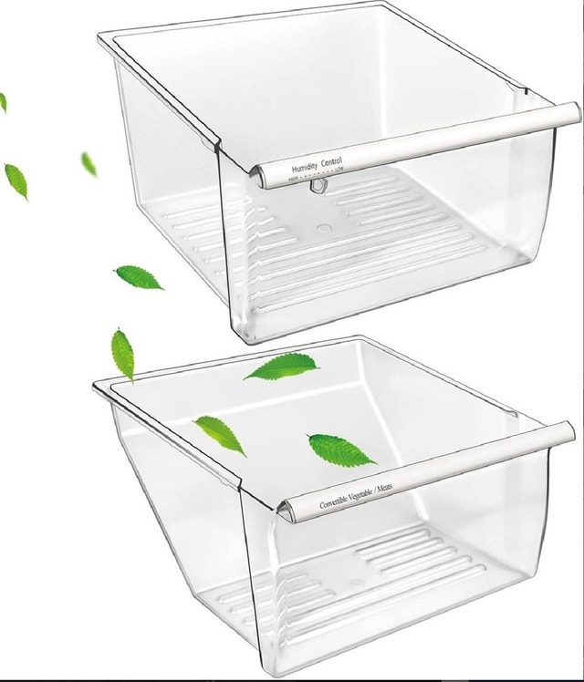 Brand New 2 Pack 2188656 & 2188664 Fridge Drawers