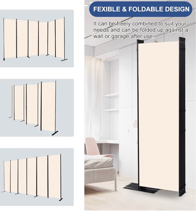6-Panel Wide Room Divider - photo 5