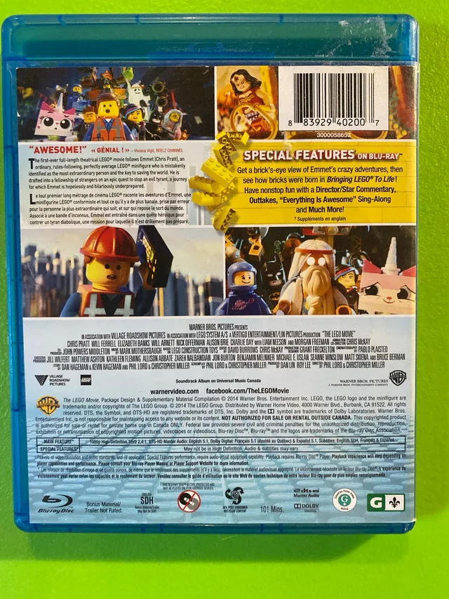 Lego Movie Blu-ray DVD Combo image indicator(3)