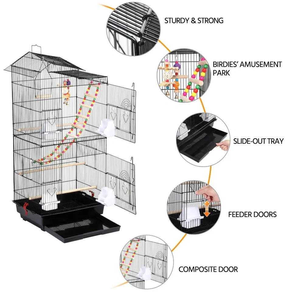 New Black Metal Bird Cage - photo 2