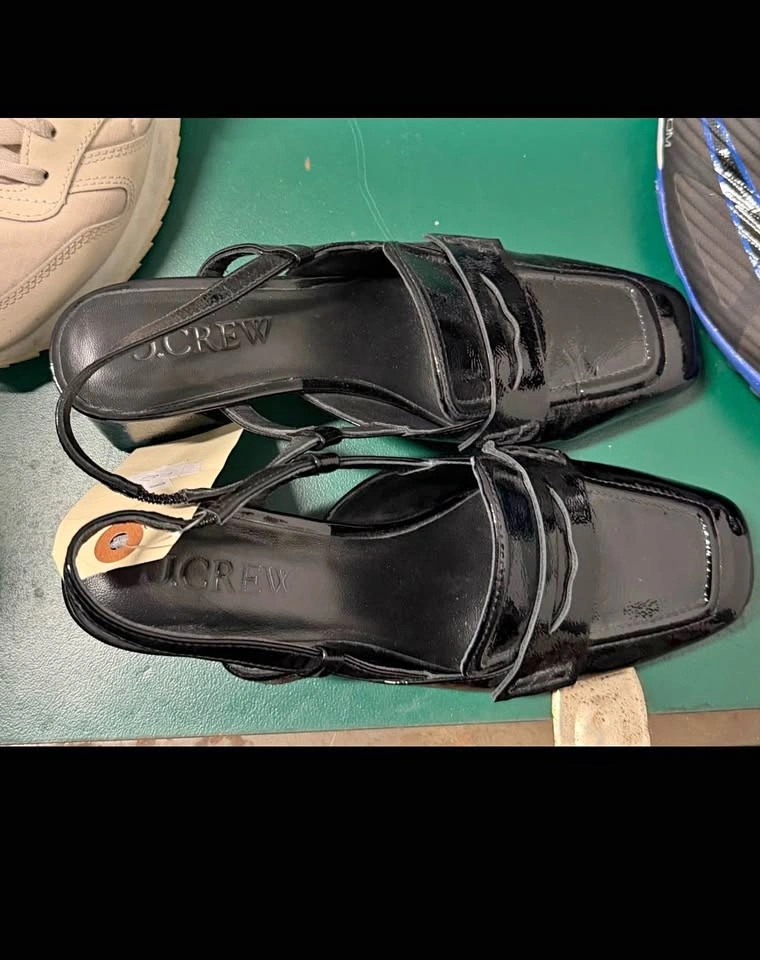 J Crew sling back loafers