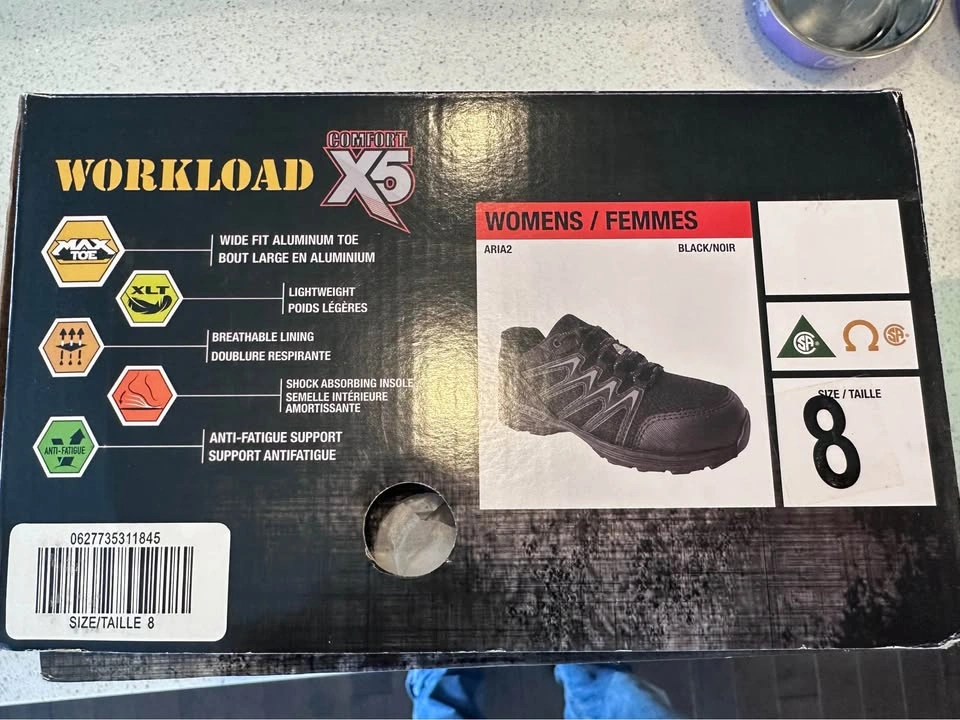 Women’s Size 8 certified Aluminum toe shoes for worksafe - photo 2