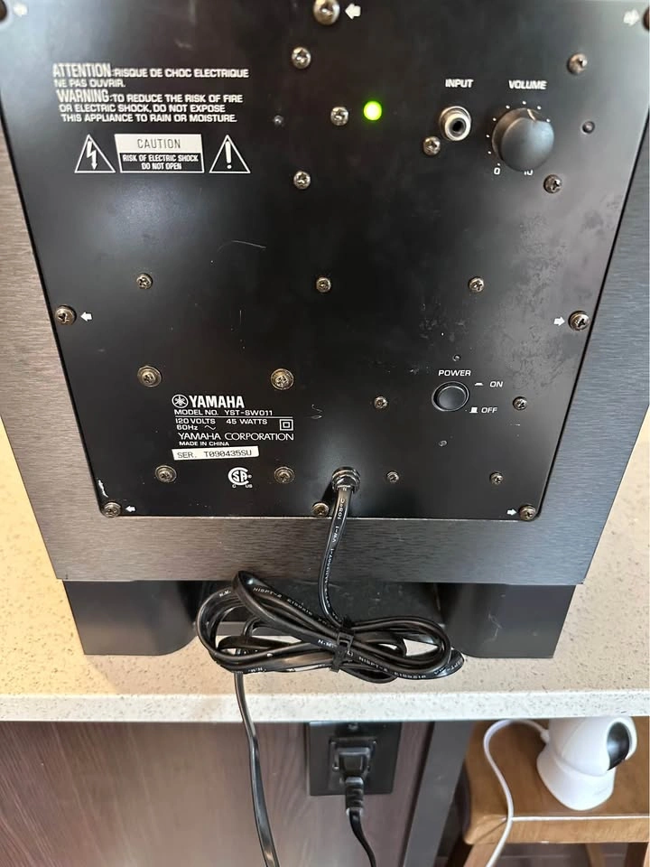 Yamaha YST-SW011 8” Downfiring Subwoofer Home Entertainment - photo 5