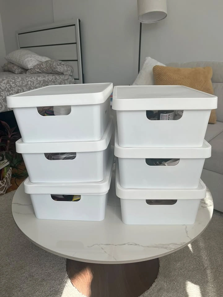 9-Piece White Storage & Makeup Organizer Set - photo 2