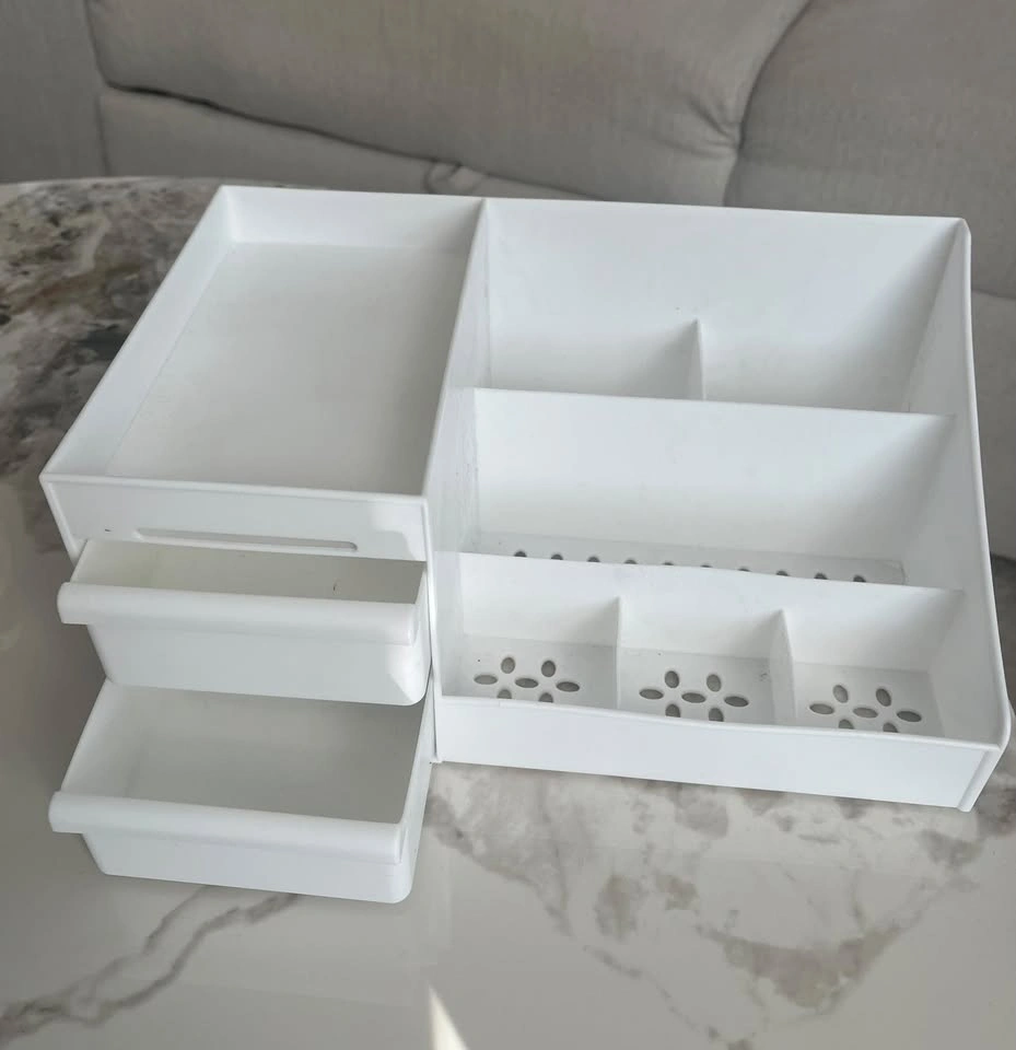 9-Piece White Storage & Makeup Organizer Set - photo 3