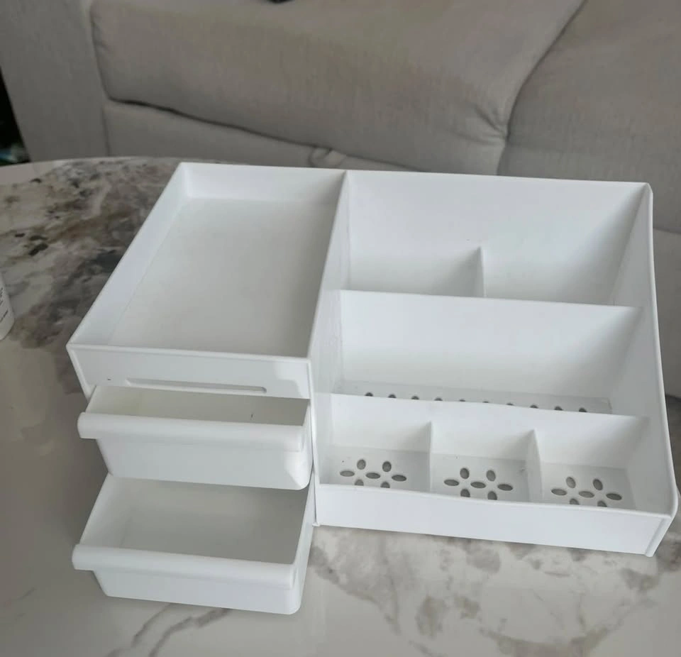 9-Piece White Storage & Makeup Organizer Set - photo 5