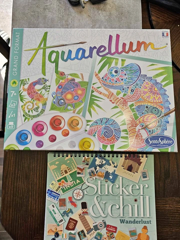 Aquarellum Large Format Paint Kit and Wanderlust Sticker Kit