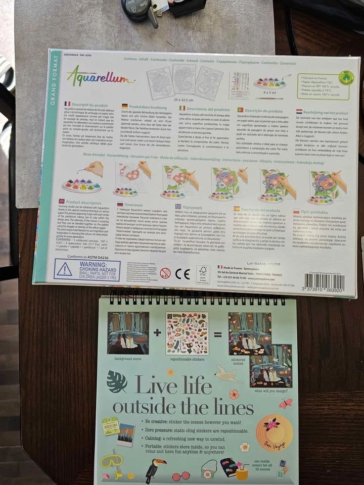 Aquarellum Large Format Paint Kit and Wanderlust Sticker Kit - photo 2