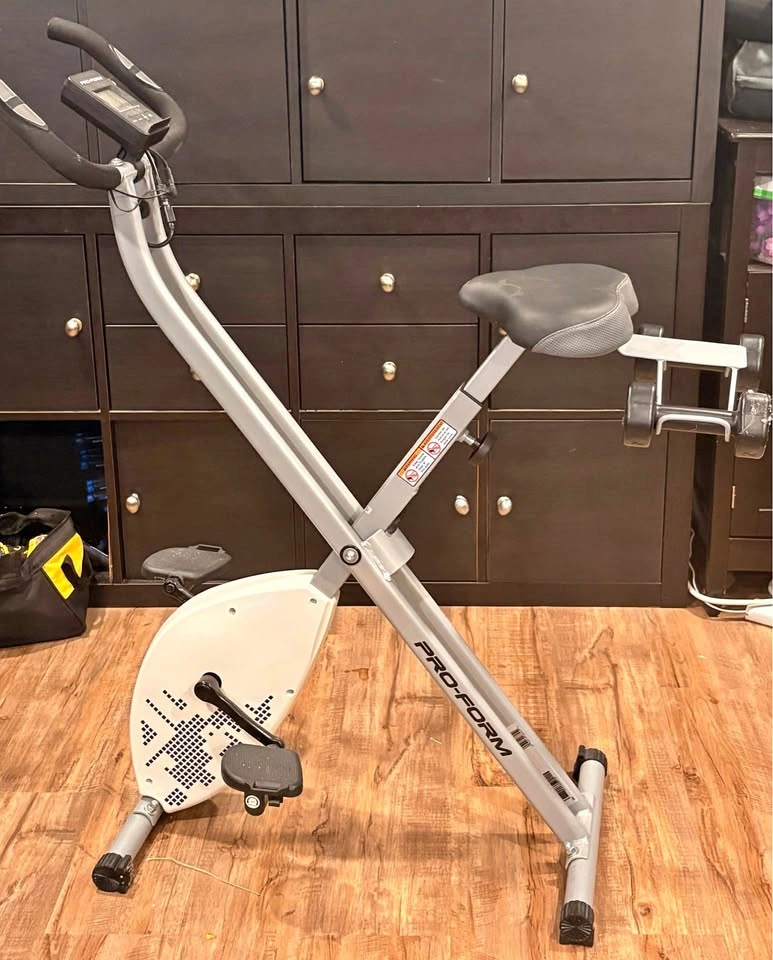 Proform X Bike Folding Exercise Bike with Dumbbells