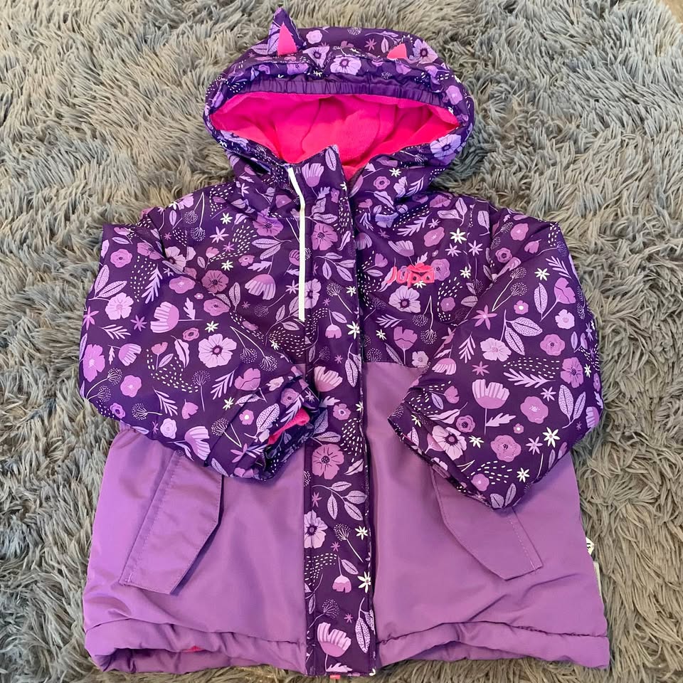 Jupa Kids Girls 3T Winter Hooded Jacket