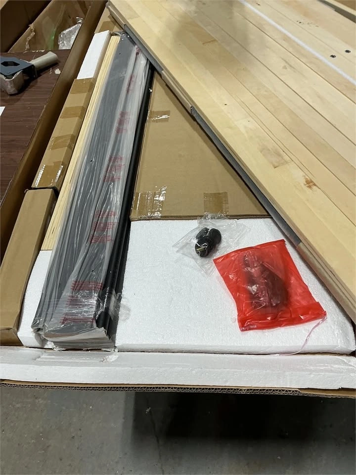 New Black Metal Full Bed Frame with Canopy - photo 3