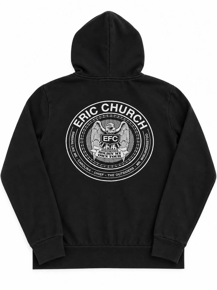 Eric Church 2017 ‘Holdin’ My Own’ Tour Hoodie | Unisex M - photo 3