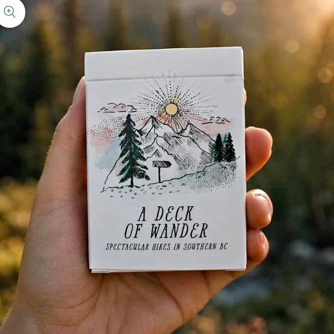Anja Jane Hand Illustrated Poker Cards - BC Hikes
