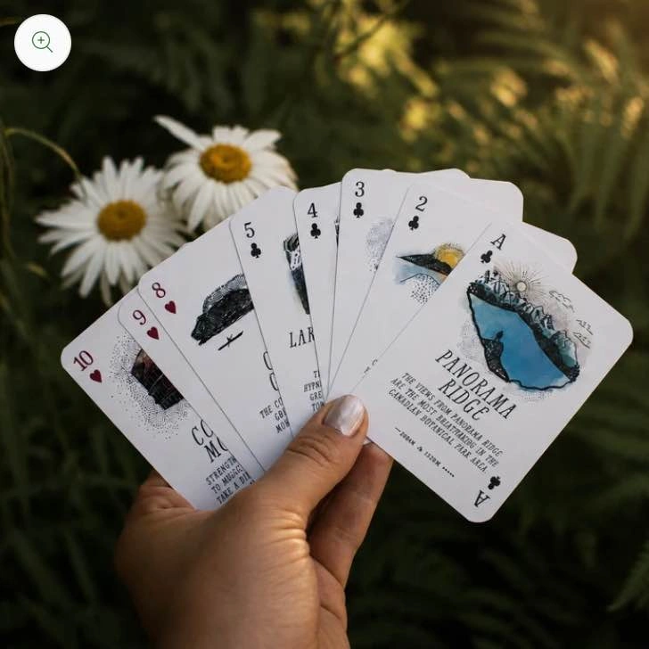 Anja Jane Hand Illustrated Poker Cards - BC Hikes - photo 2