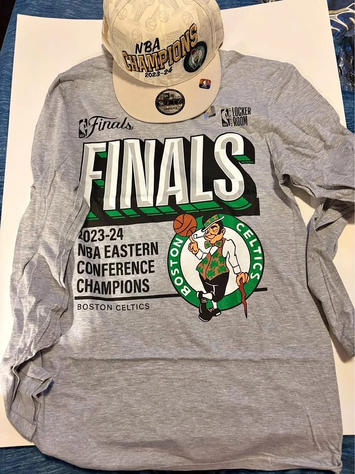 Brand New Boston Celtics Championship Hat and Longsleeve