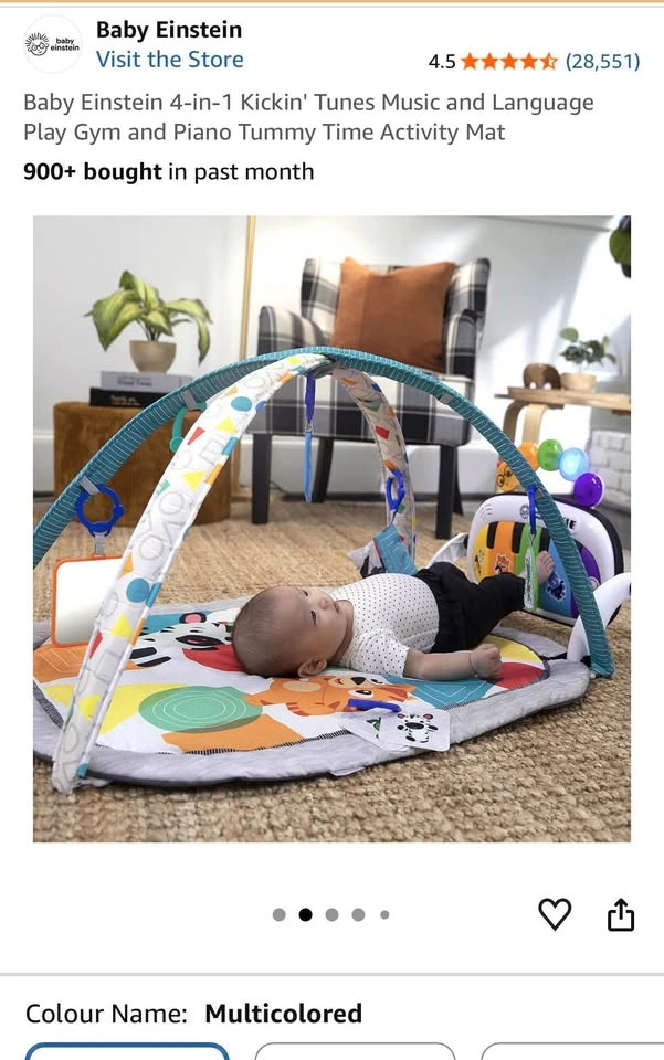 Baby Einstein 4-in-1 Kickin' Tunes Music and Language Play Gym - photo 4
