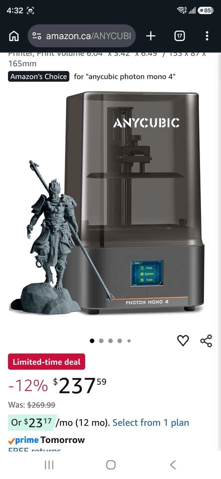Anycubic Photon Mono 4 3D Printer - photo 2