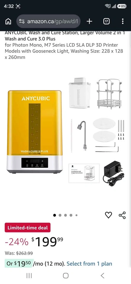 Anycubic Photon Mono 4 3D Printer and Wash & Cure 3 Plus - photo 3