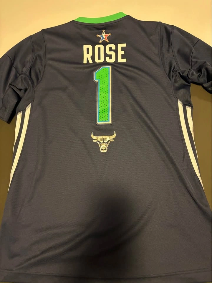 Adidas NBA Derrick Rose Chicago Bulls 2014 All Star Jersey - photo 2
