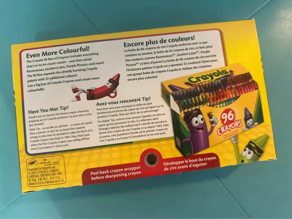 Crayola Crayons Pack - 96 Crayons with Built In Sharpener image indicator(2)
