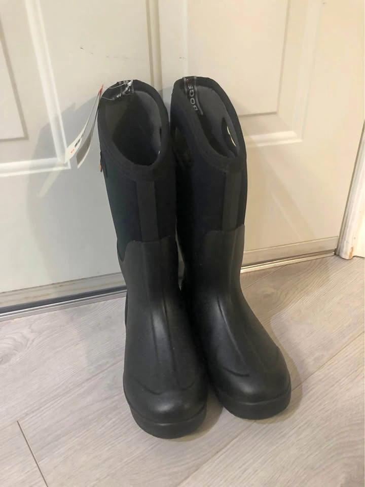 Womens Tall Black Bogs Winter Boots Size 7