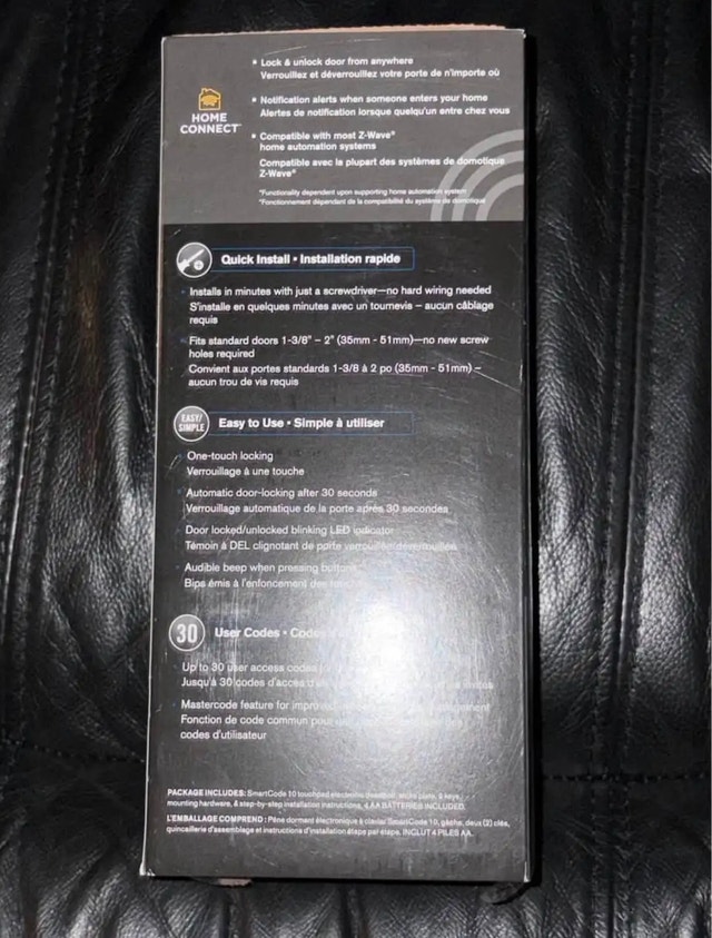 Weiser Smart Code (Electronic Deadbolt) - photo 3