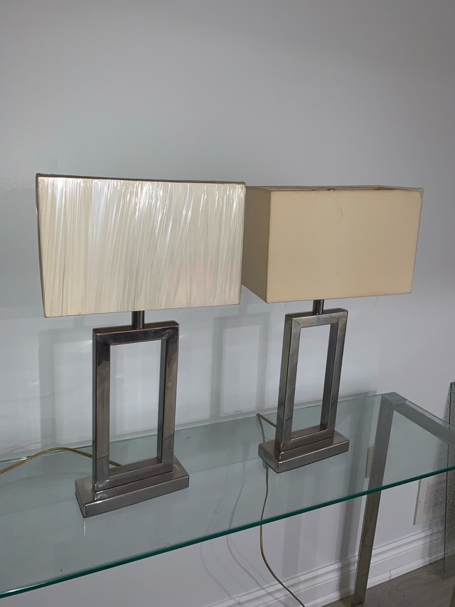 Set of Two Modern Rectangular Table Lamps - photo 5