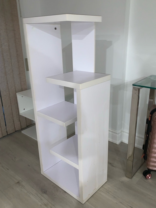 White Wooden Modern Shelf - photo 5