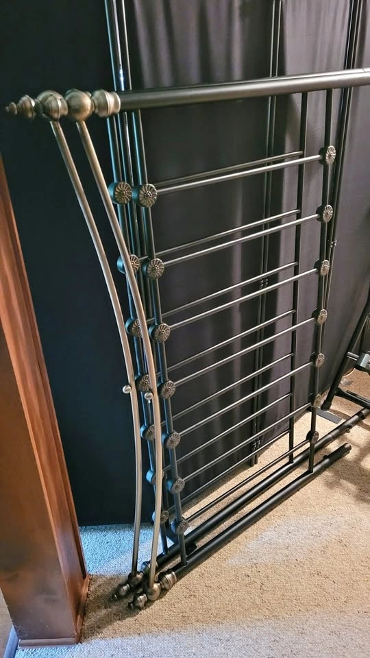 Queen Size Bed Frame — Nice Headboard, Footboard & Frame — $60