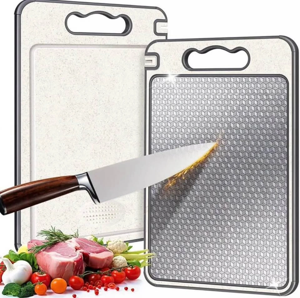 Premium Double Sided Stainless Cutting Board With Many Features - photo 3