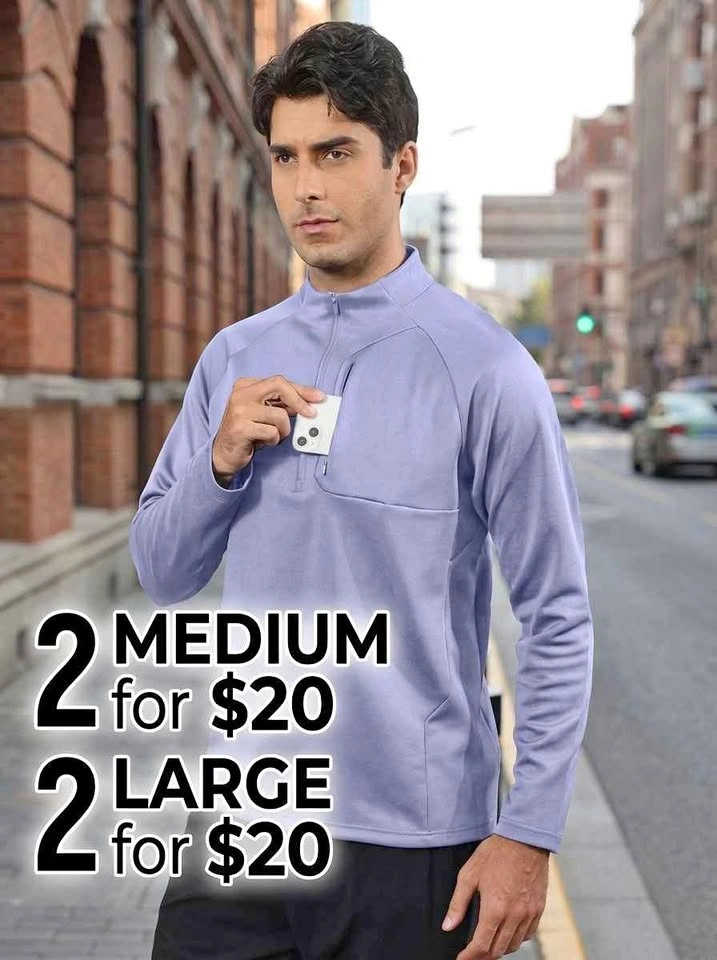 Men's Thermal Pullover Long Sleeve