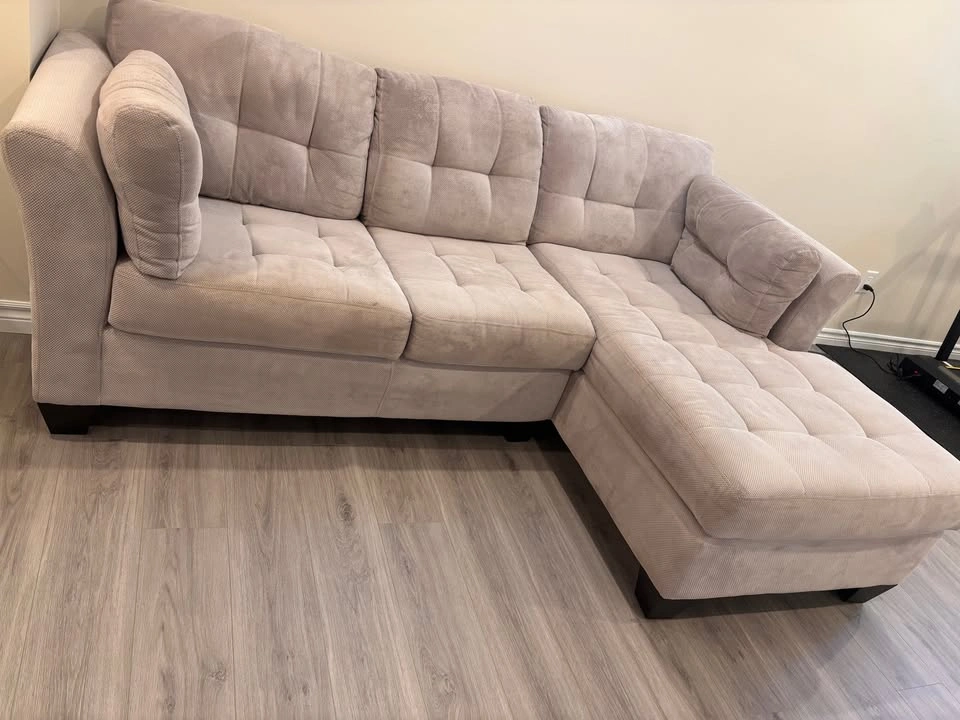 Modern 2-Piece Sectional Sofa - Taupe/Grey - photo 3