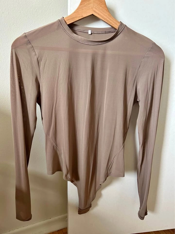 Lululemon Wundermost Ultra-Soft Nulu Mesh Long-Sleeve Bodysuit