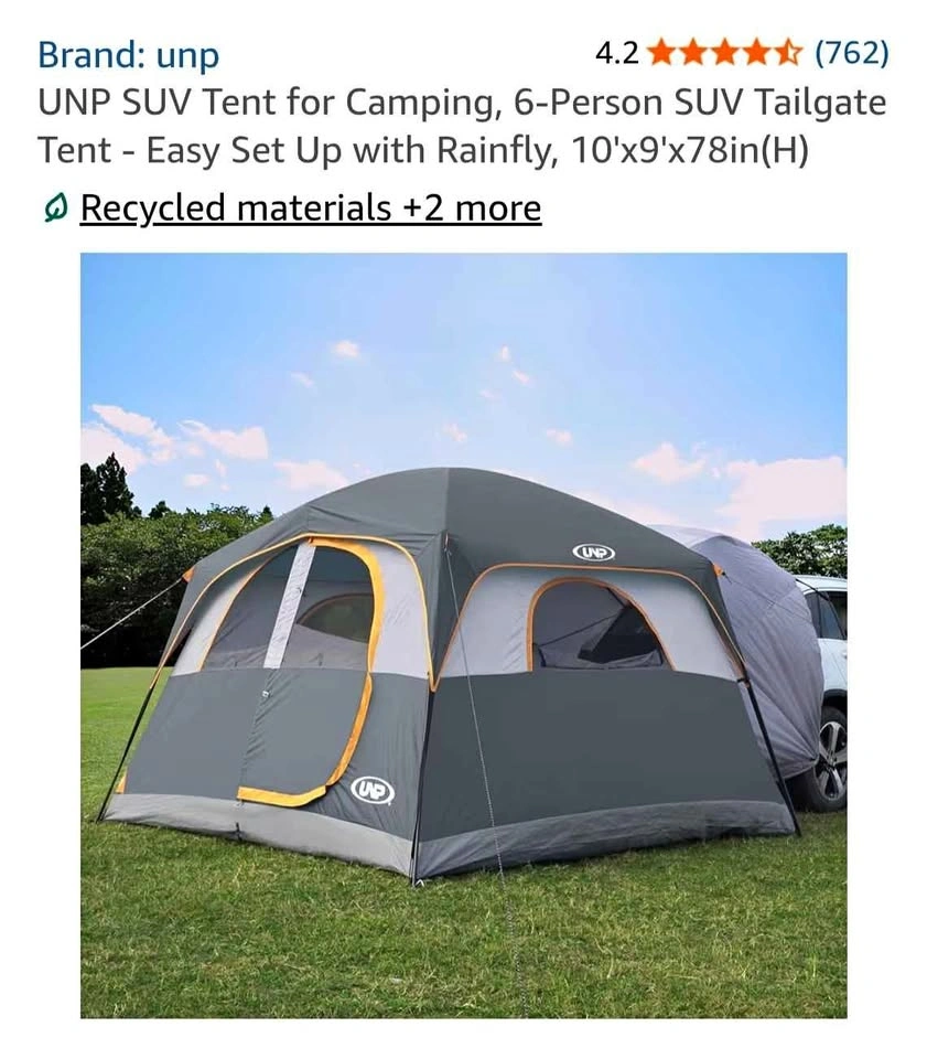unp 6-Person SUV Tailgate Tent